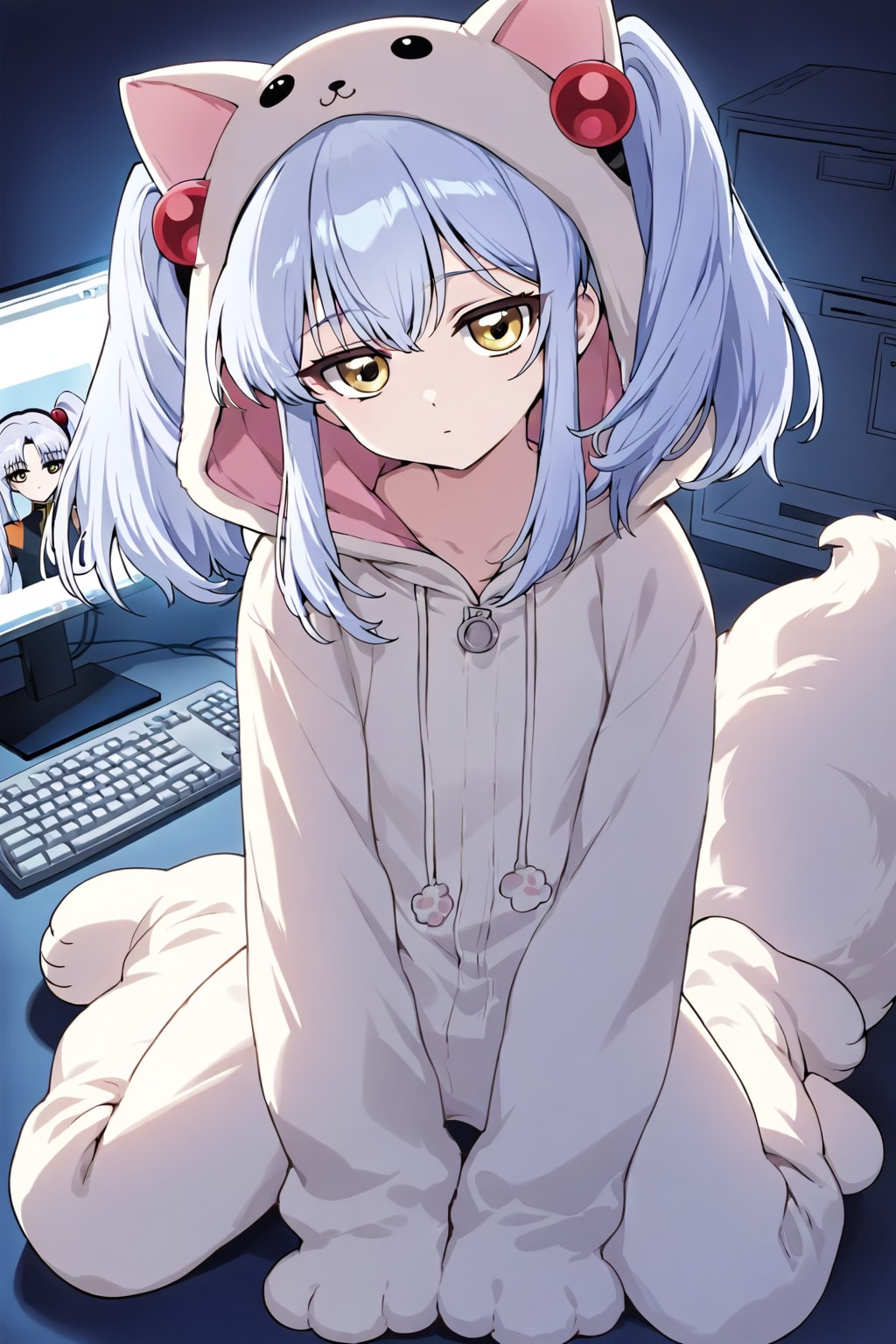 にゃー（無表情）