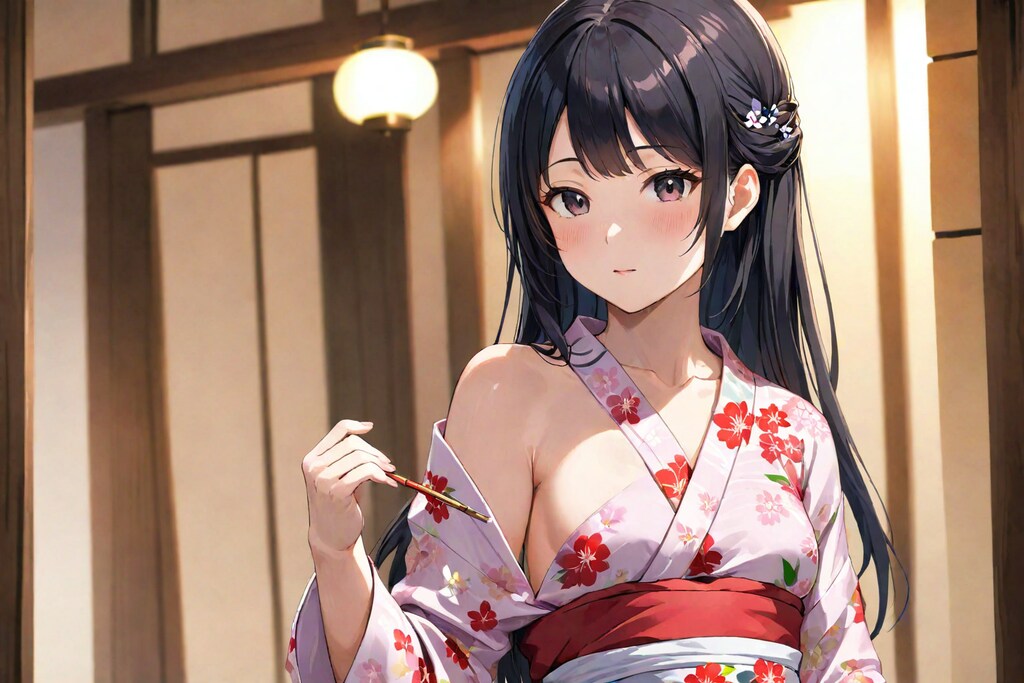 浴衣姿の女の子