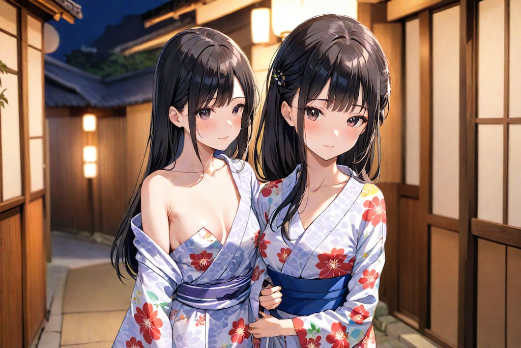 浴衣姿の女の子