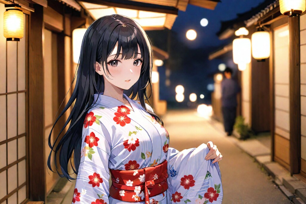 浴衣姿の女の子