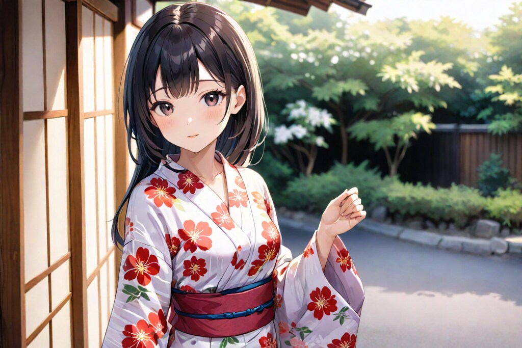 浴衣姿の女の子