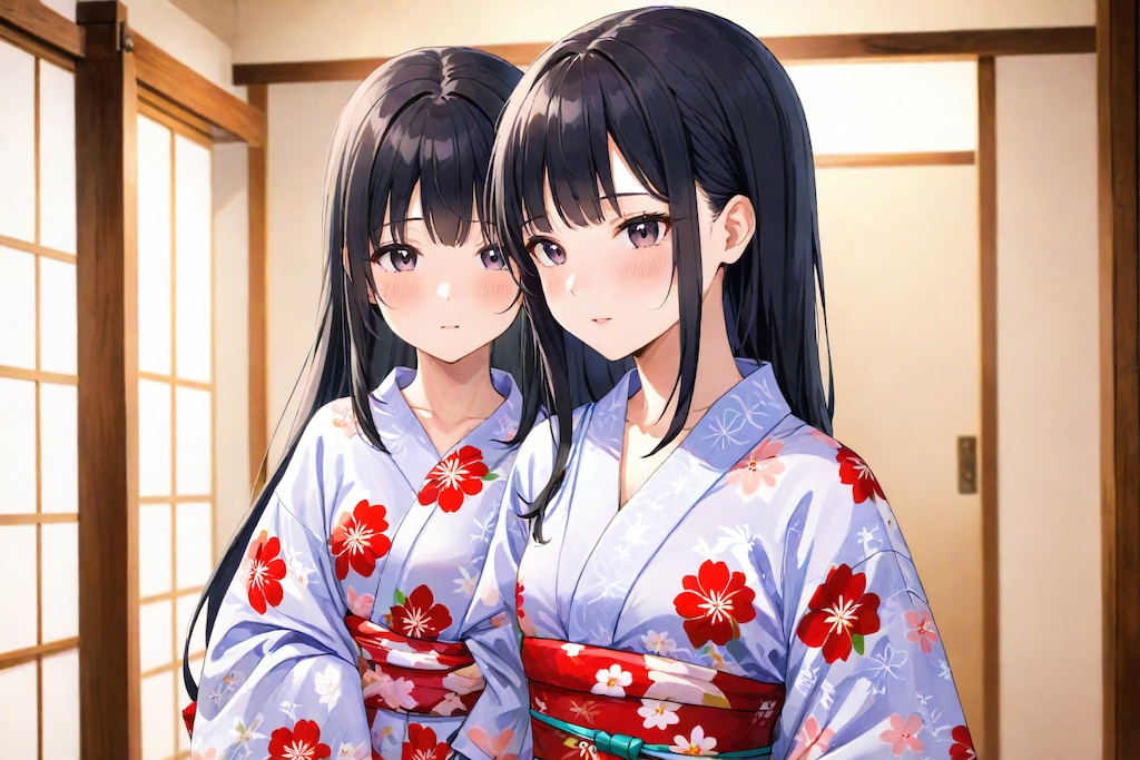 浴衣姿の女の子