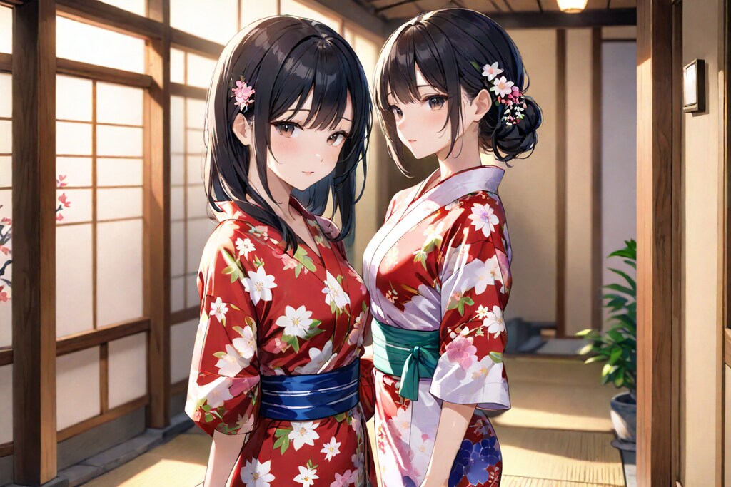 浴衣姿の女の子