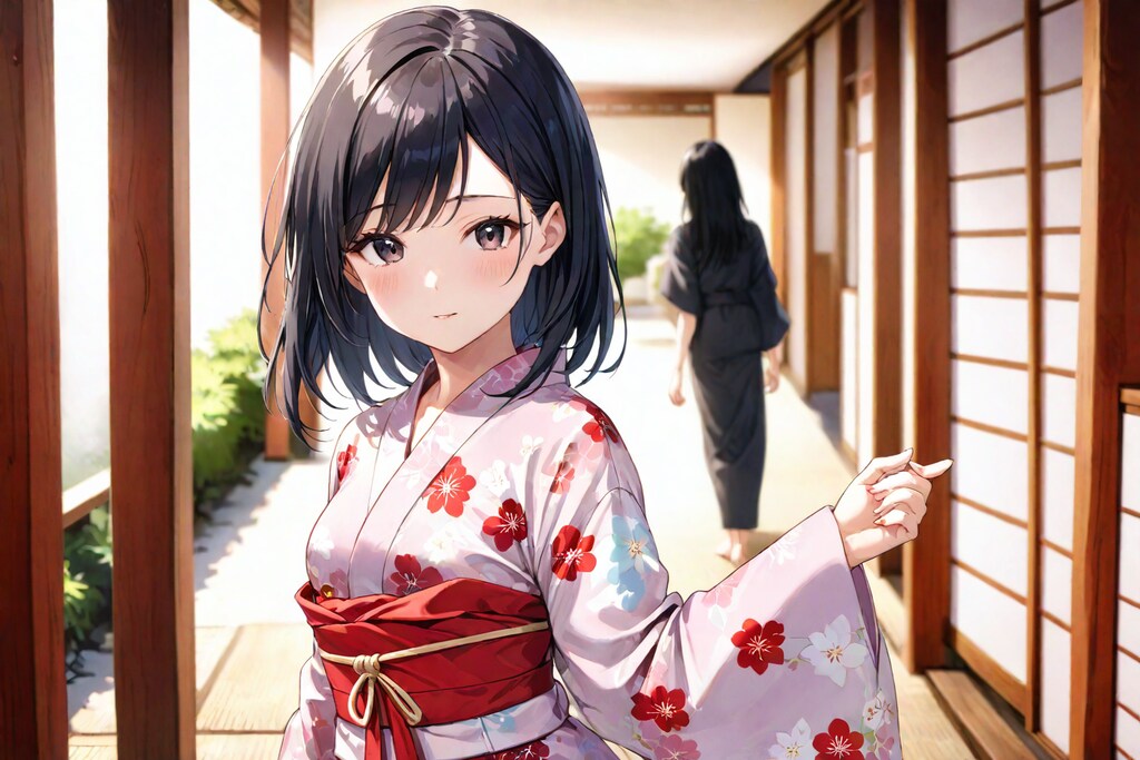 浴衣姿の女の子