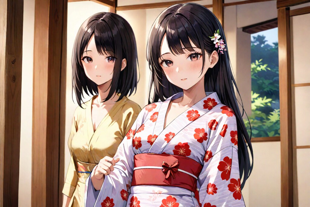 浴衣姿の女の子