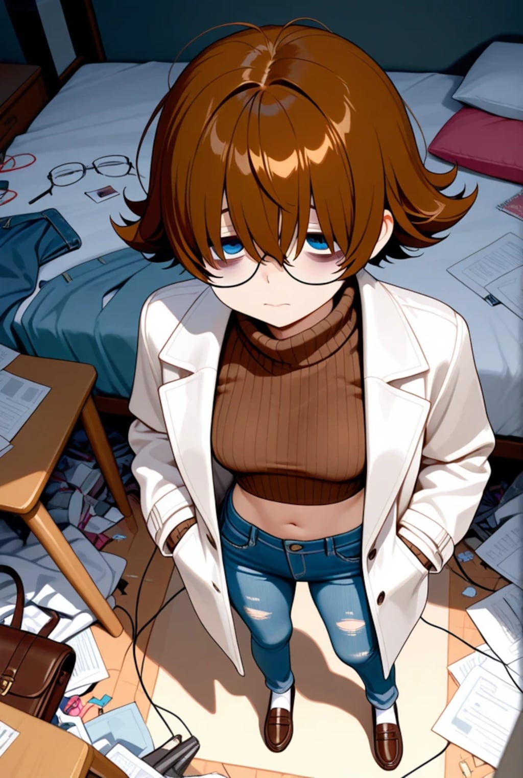 不健康そうな女の子