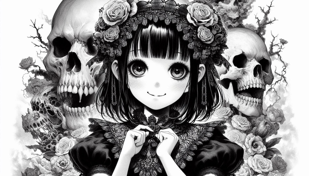 呪いのゴシックドレスを着こなす令嬢ちゃん💕周りに不幸をまき散らすも？💦本人は防御力MAX＆強力守護霊ゲット♪