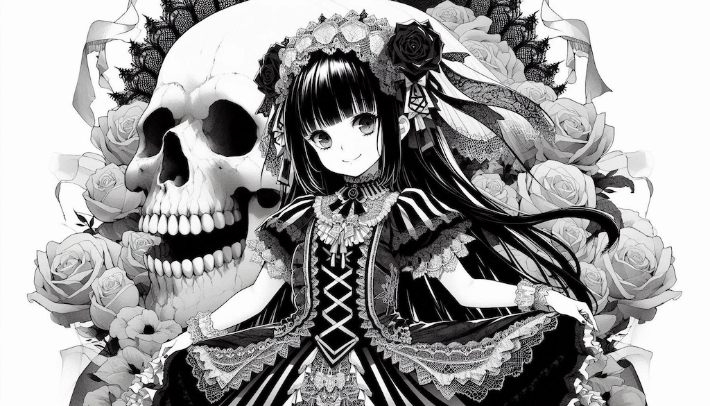 呪いのゴシックドレスを着こなす令嬢ちゃん💕周りに不幸をまき散らすも？💦本人は防御力MAX＆強力守護霊ゲット♪