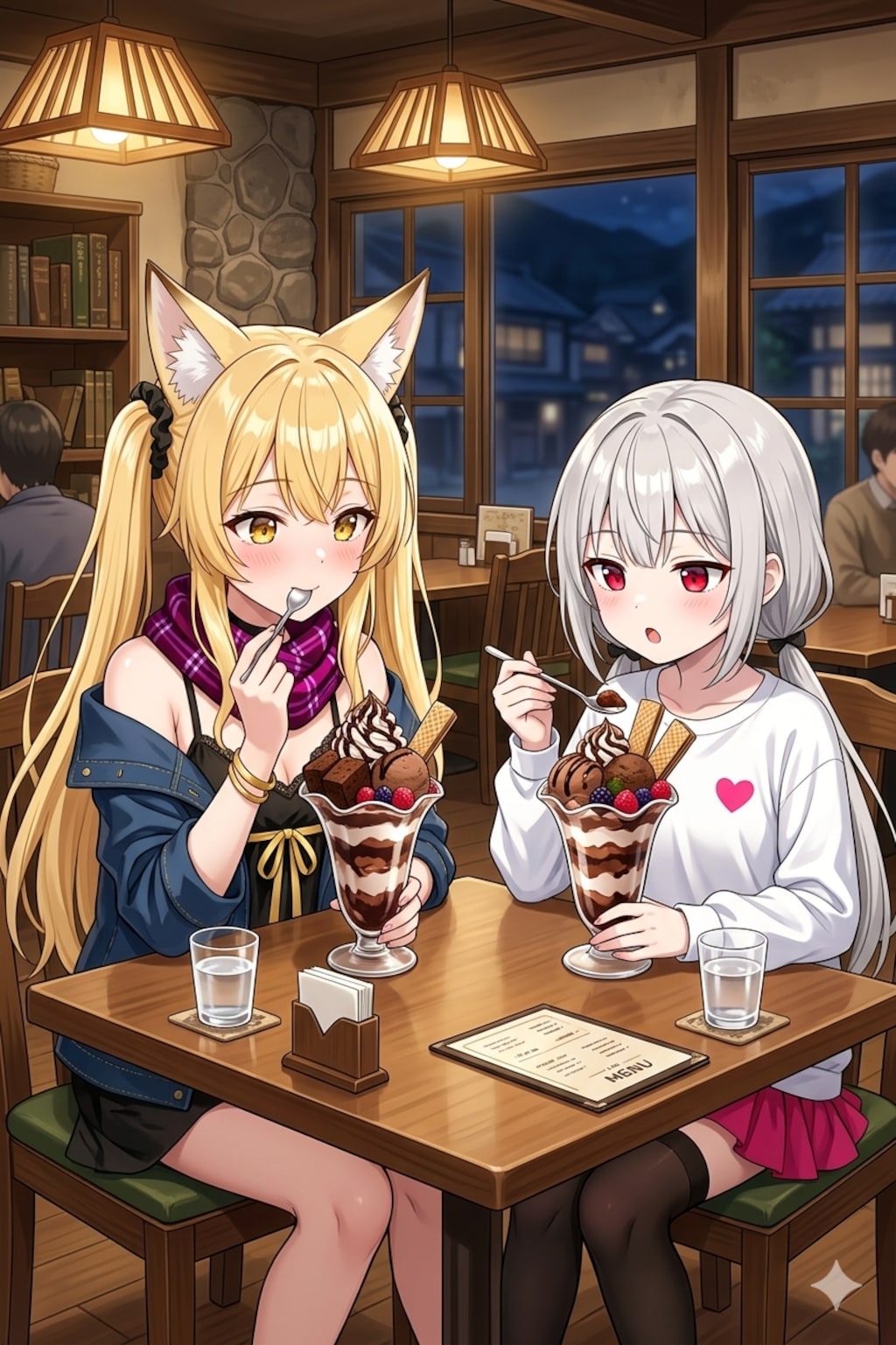 ミラさんとアイちゃんのパフェ会