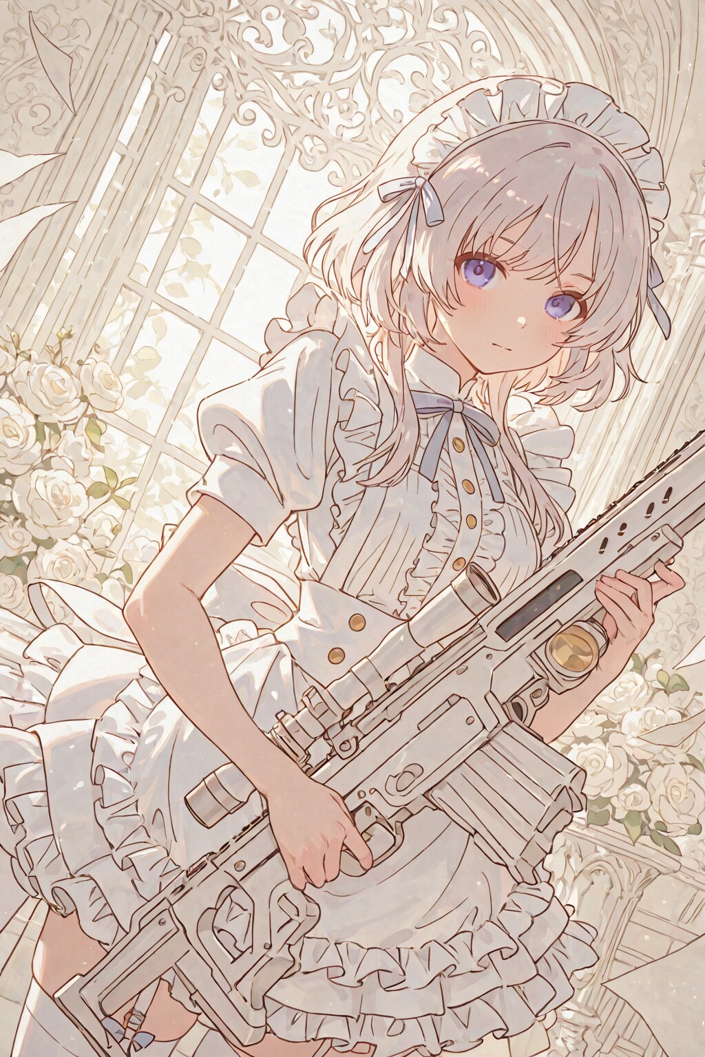 武装メイドさん | の人気AIイラスト・グラビア