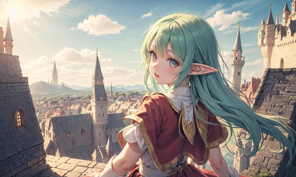 エルフとお城