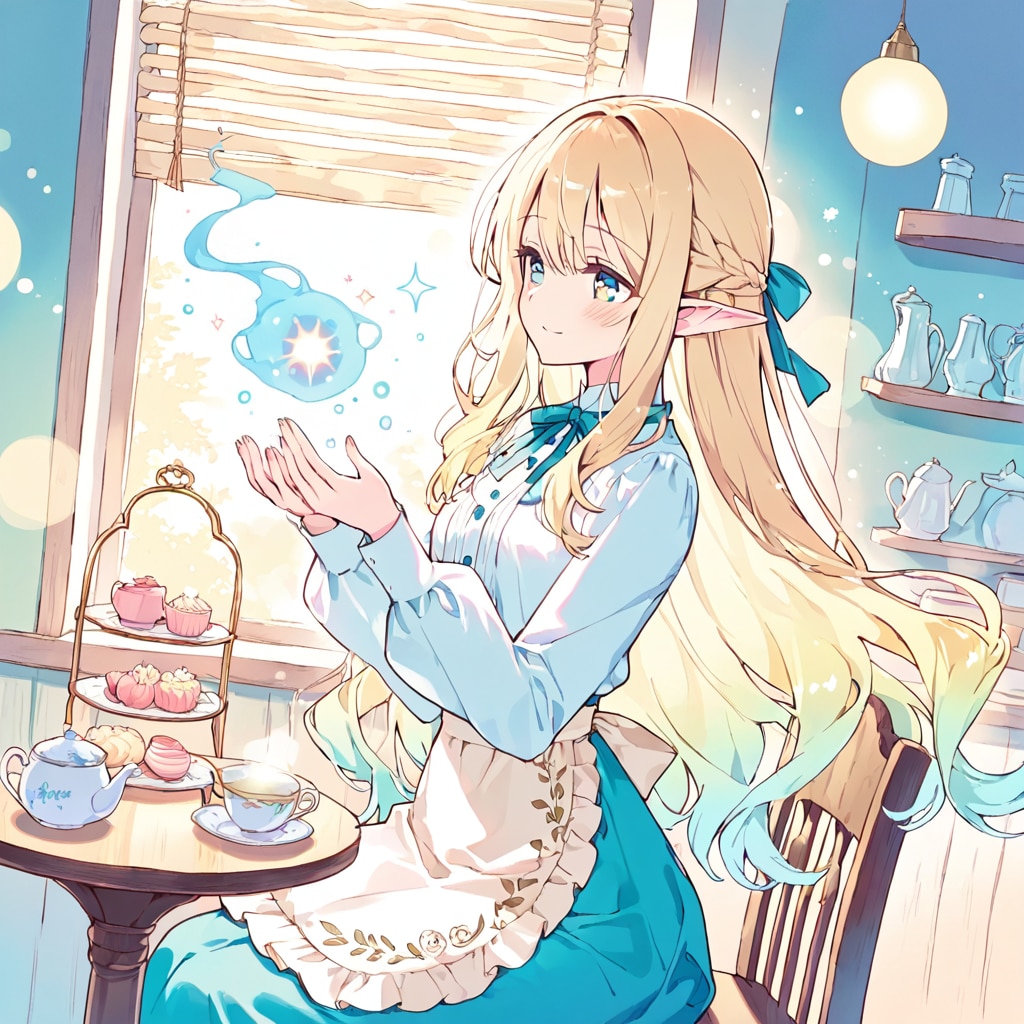 幻想のカフェ | の人気AIイラスト・グラビア