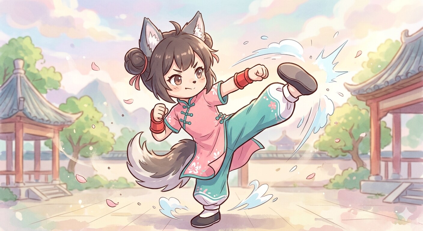ケモミミカンフー80 | の人気AIイラスト・グラビア