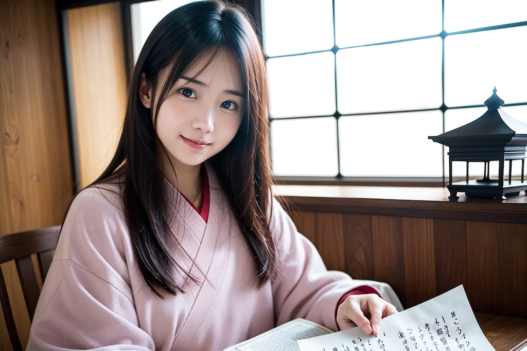 十二単を着ている女性