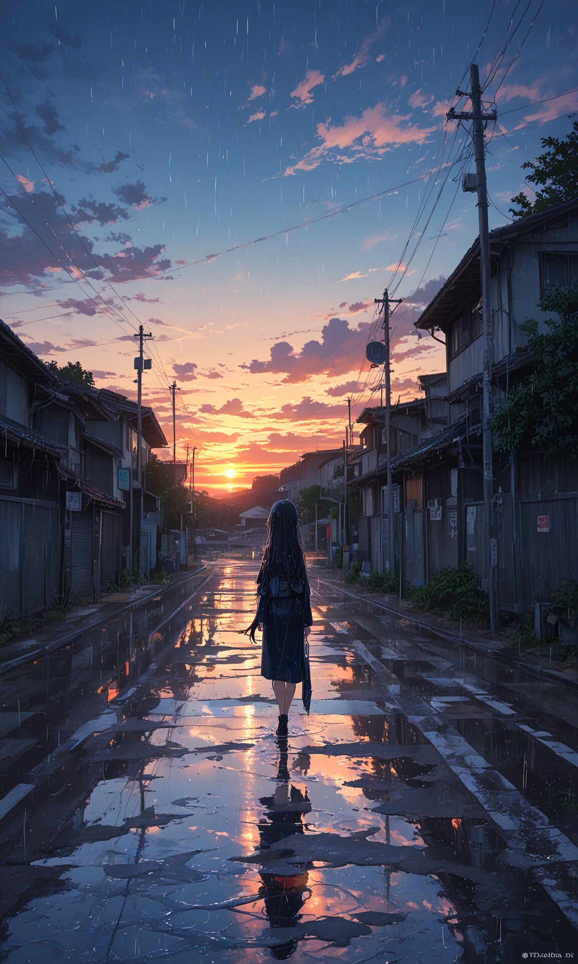雨上がりの帰り道