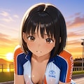 黒髪(ロードバイク女子) 3枚目