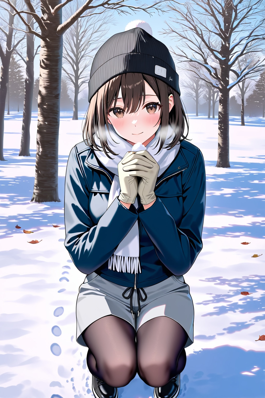 よく積もっているね