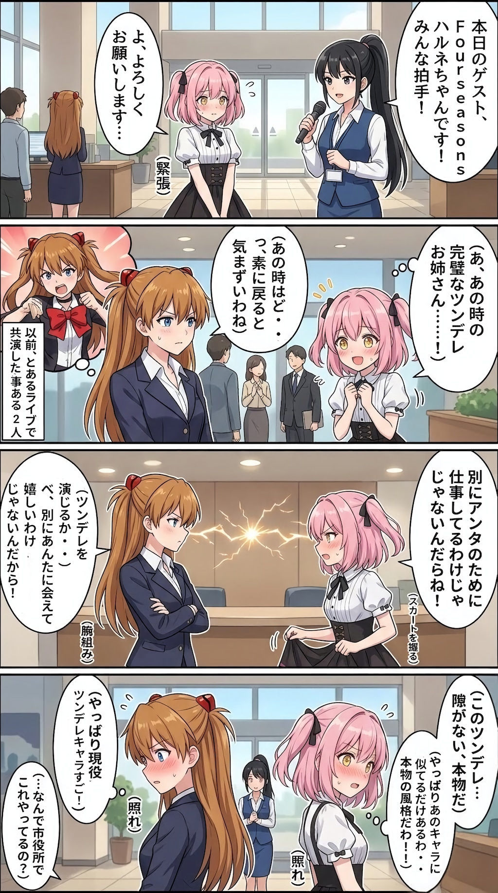 市役所職員アスナさんレイナさん〜ハルネ来訪編&ラーメン編