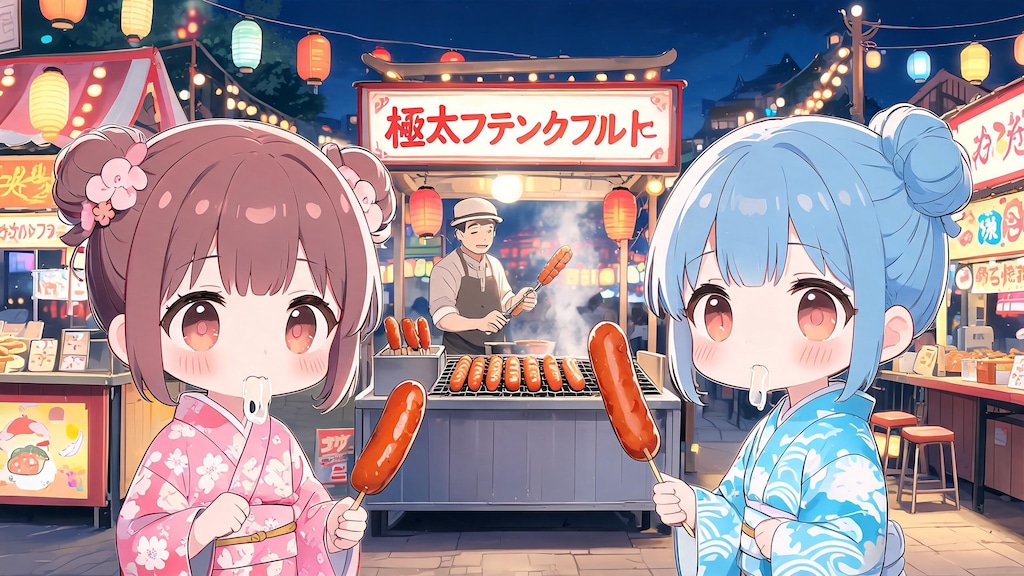 今日の夏休み（極太フランクフルトにじゅるり１）