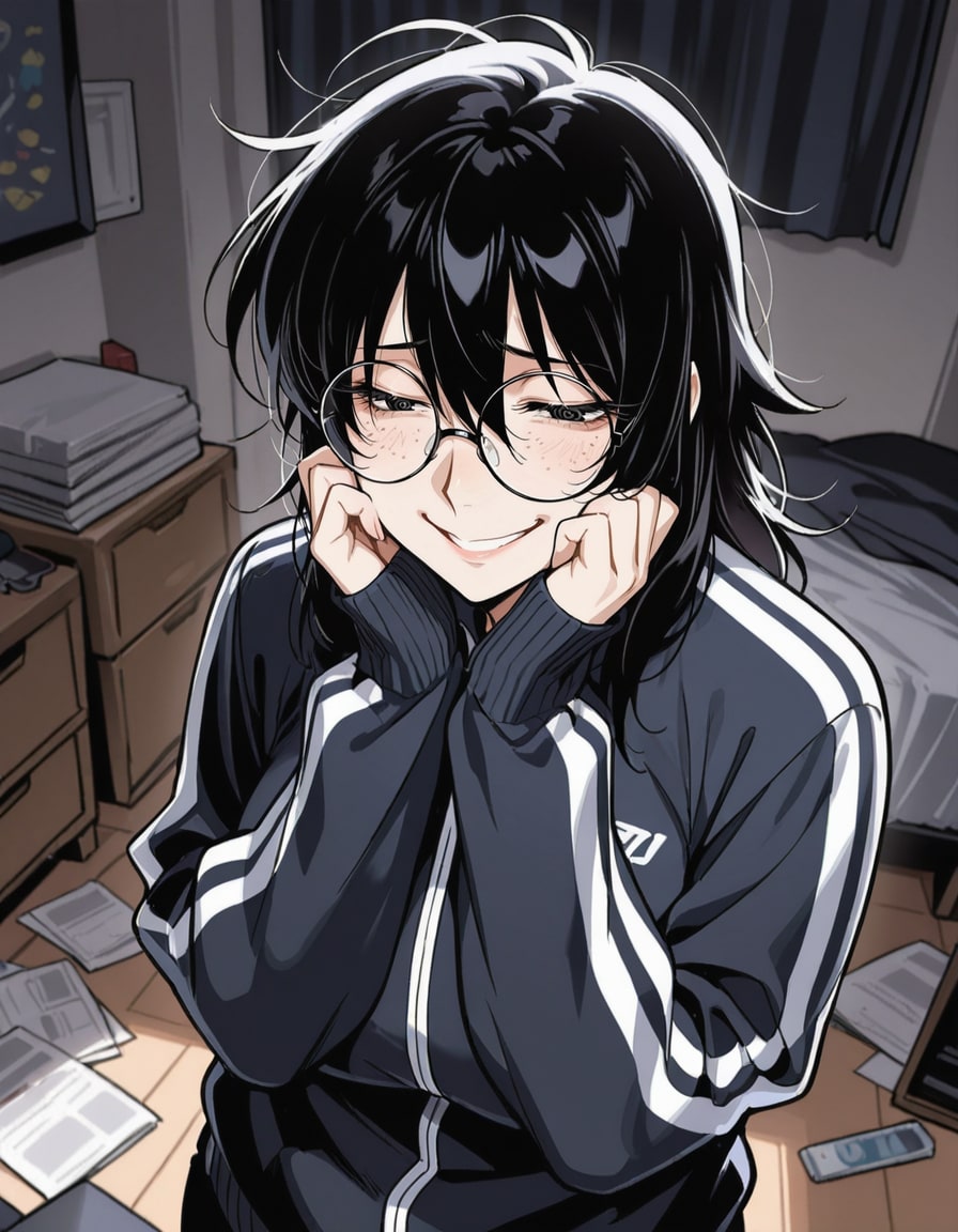 コミュ障な彼女 | の人気AIイラスト・グラビア