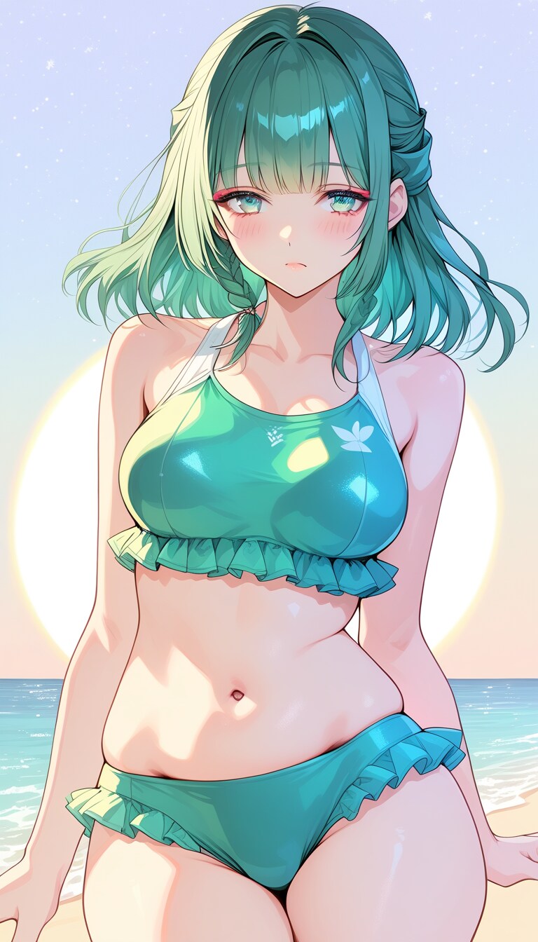 緑髪娘