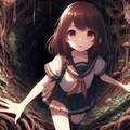 暗い洞窟を下る… 3枚目