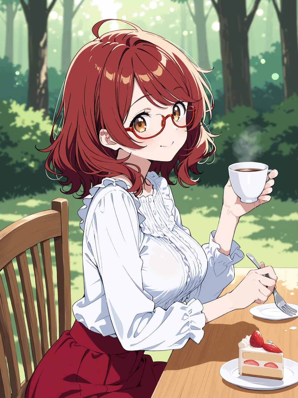 カフェでまったり一休み