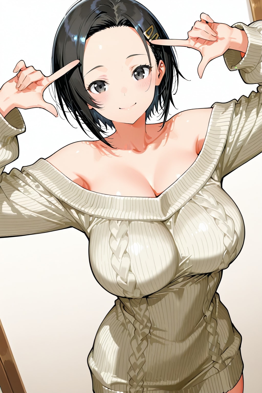 指フレーム難しい〜(>_<) | の人気AIイラスト・グラビア