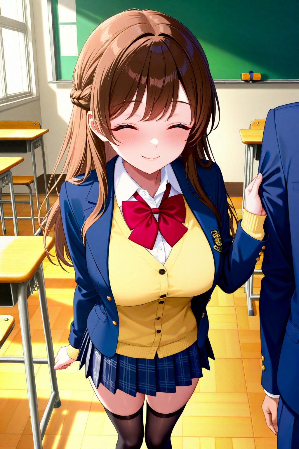 茶髪のJK彼女 | の人気AIイラスト・グラビア