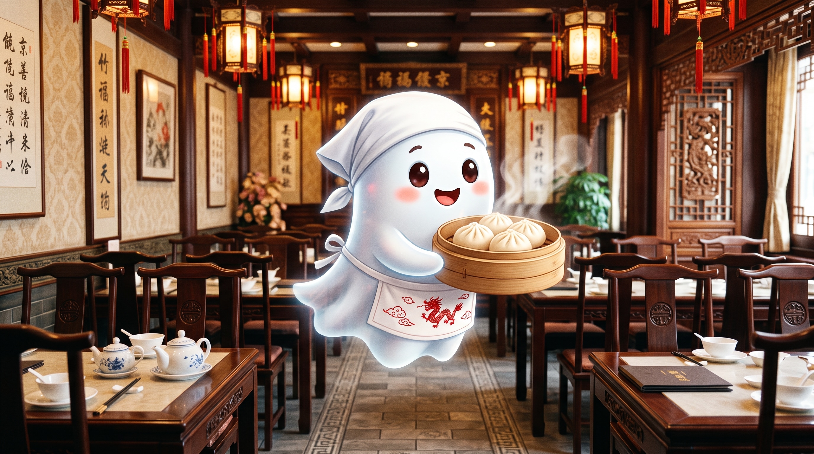 デザートのお化けシェフ御手製肉まん | の人気AIイラスト・グラビア