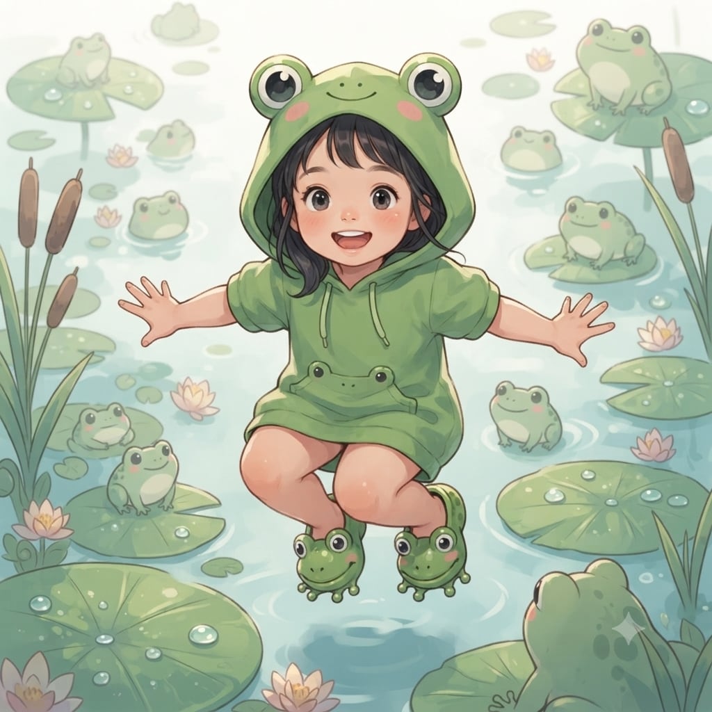 ぴょ〜ん♪（かえるちゃん）