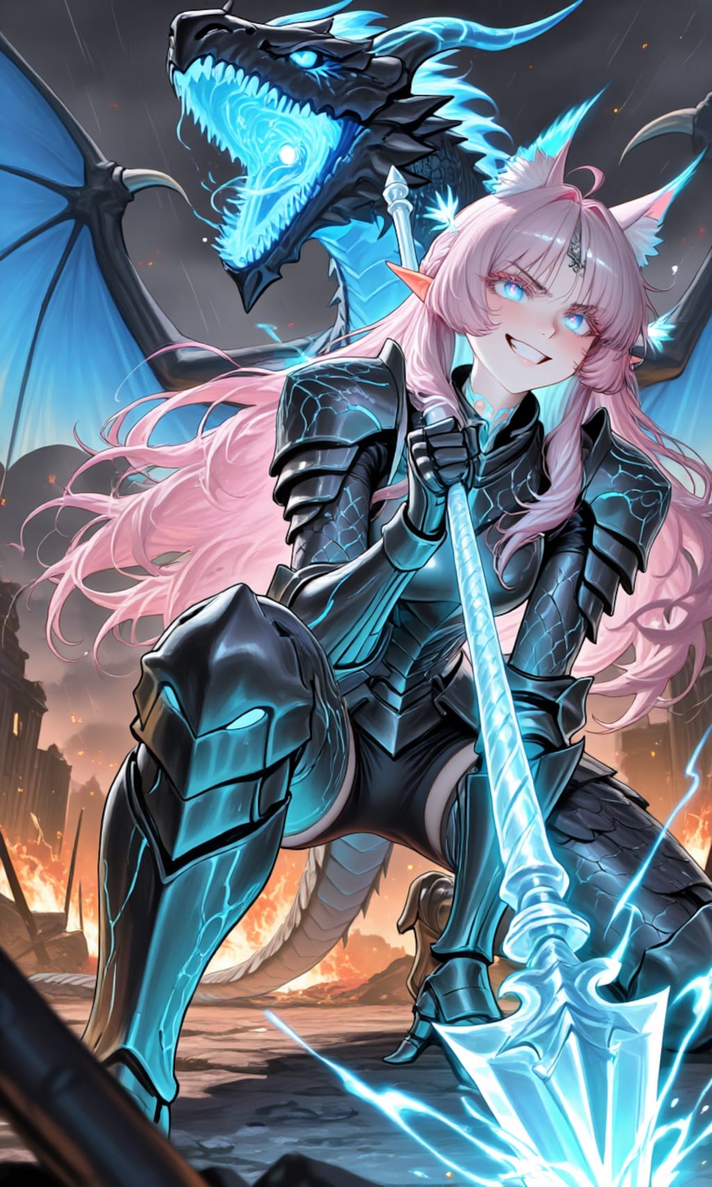 ​青き雷鳴の竜騎士のフィギュア