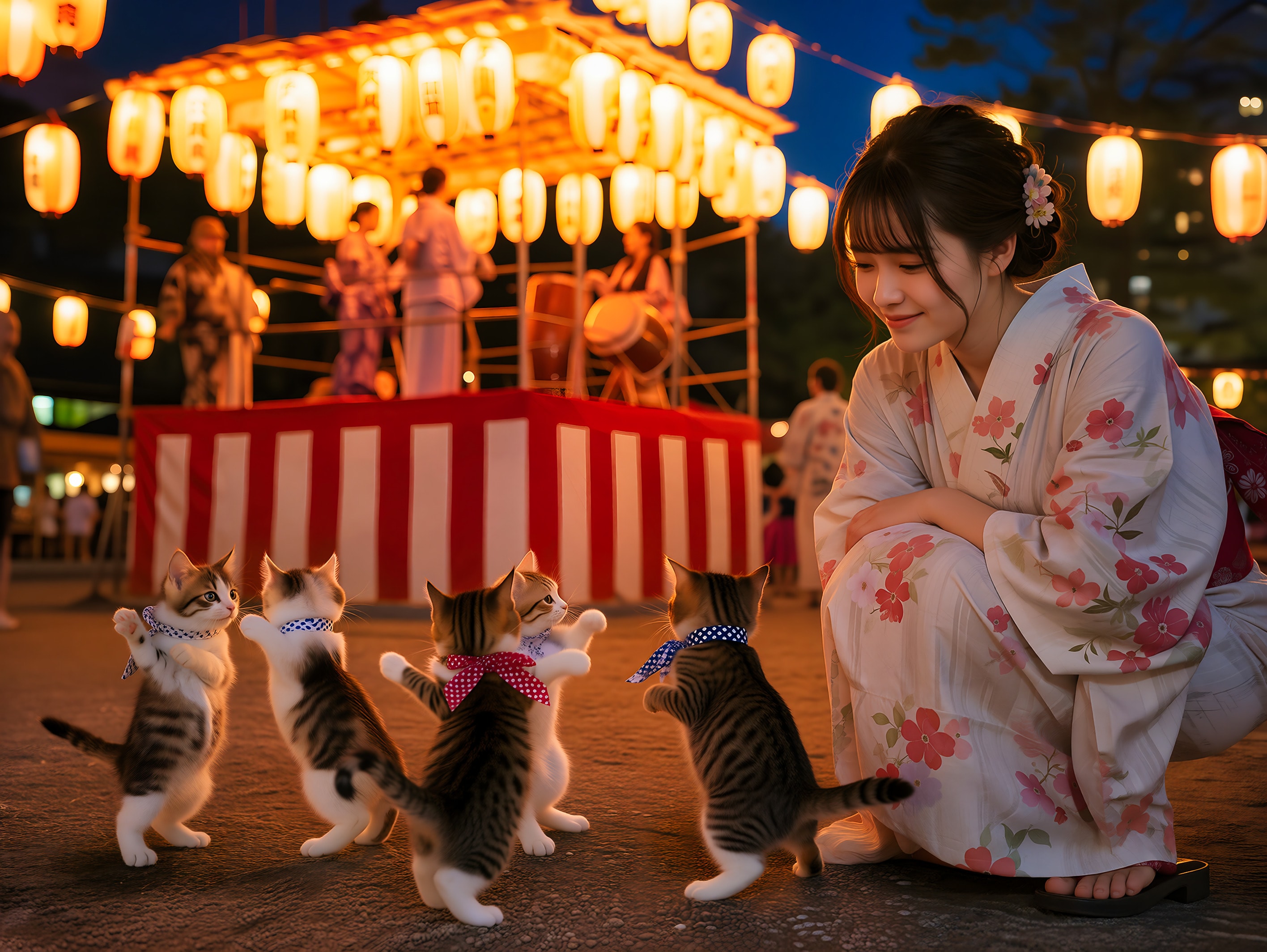 猫も浮かれて踊り出す