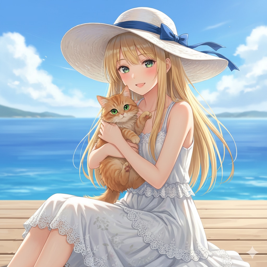 ねこと少女 | の人気AIイラスト・グラビア