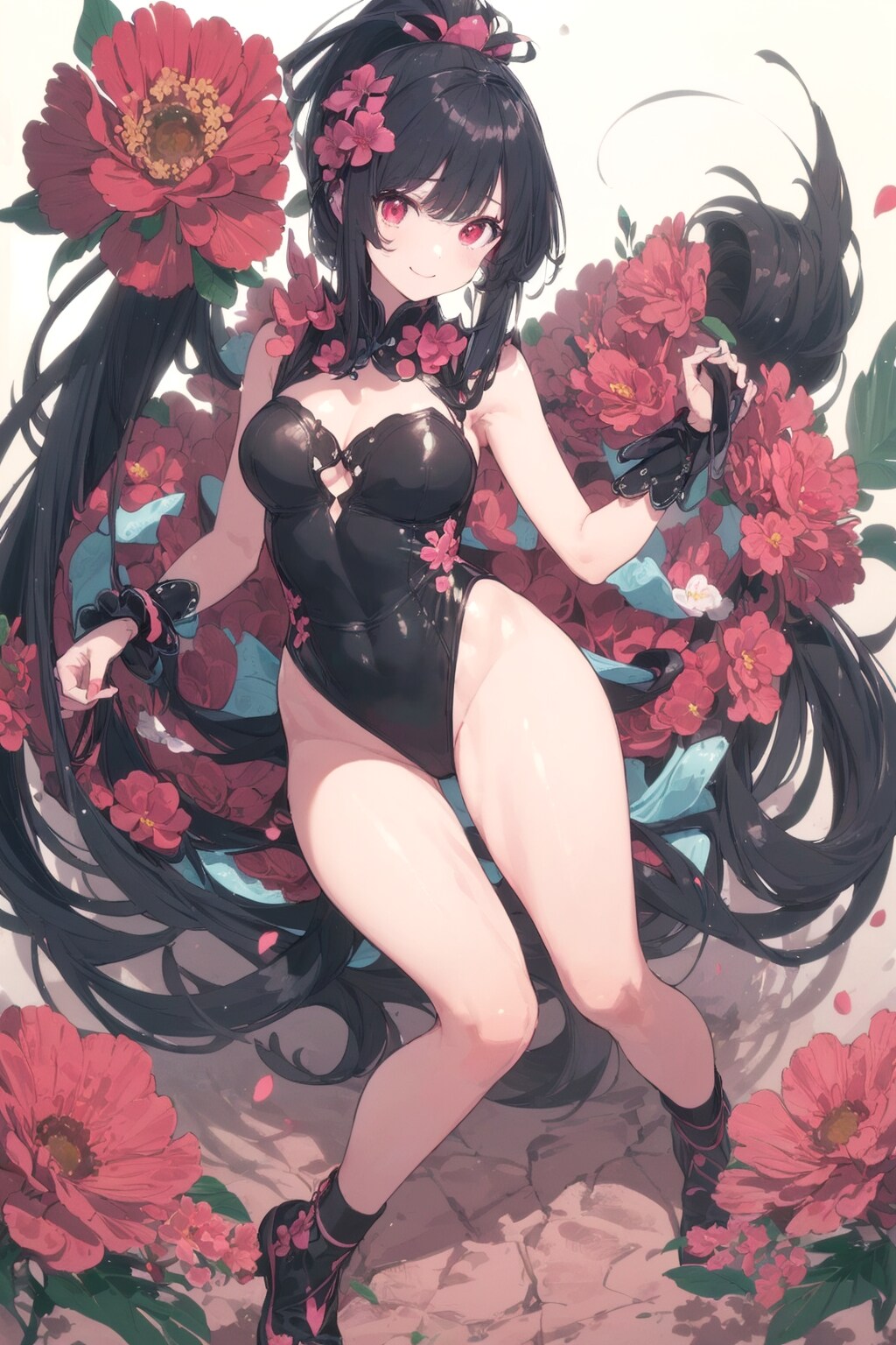 カノジョと赤い花