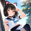 お……おはようございます……に、にゃ……先輩、何かリアクションしてくれますか、真顔で無言の反応をされるとかなり恥ずかしいんですけど……あれ？　気絶している…… 4枚目