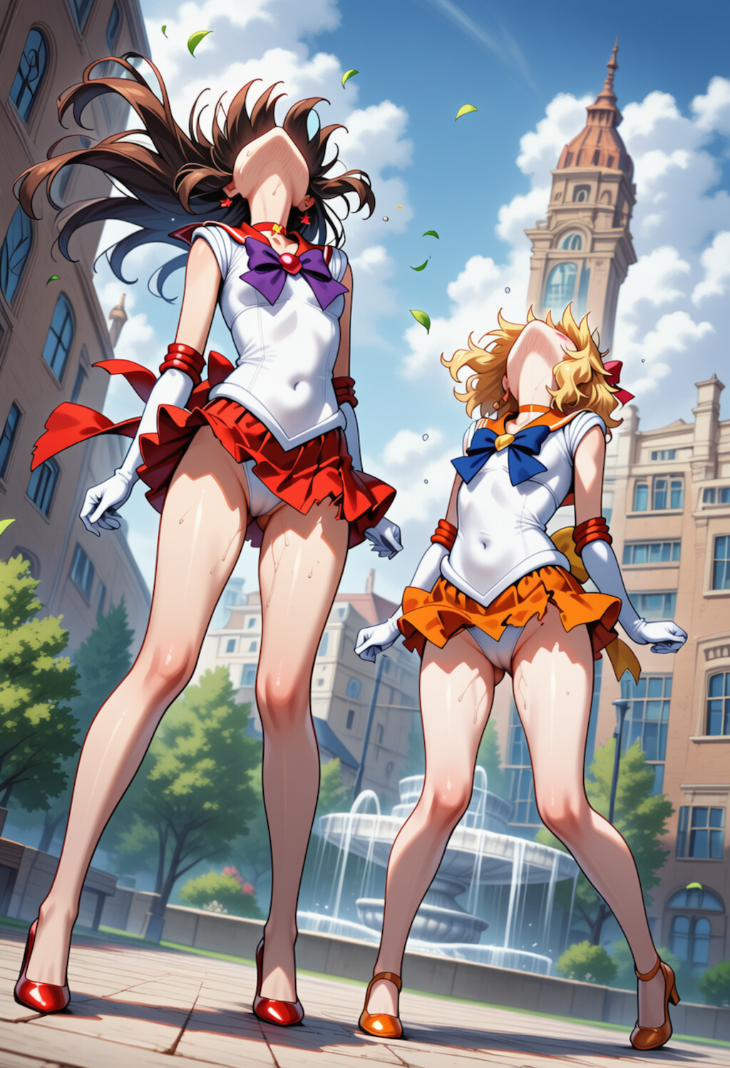 美少女噴水