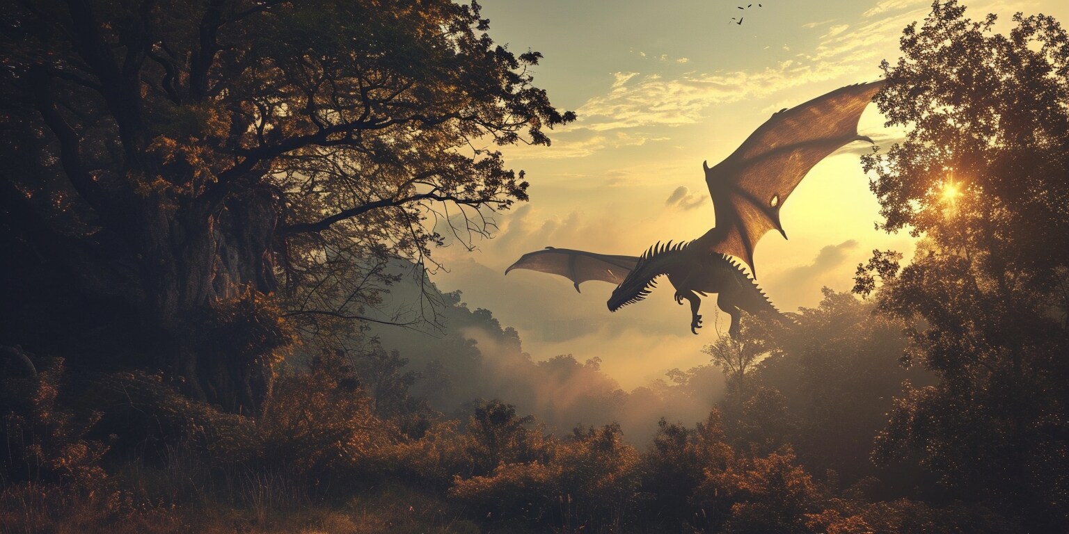 [Midjourney]空飛ぶドラゴン