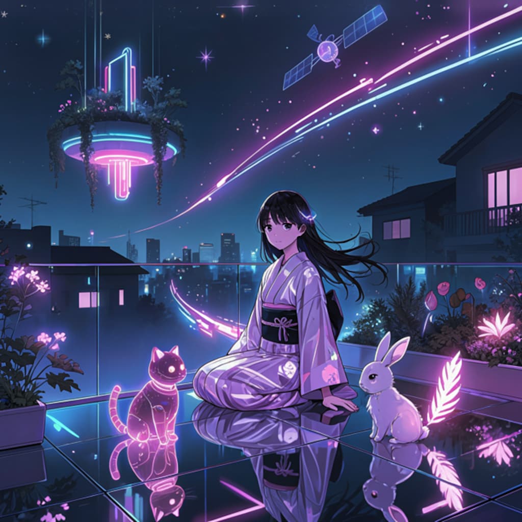 ５近未来的都市の夜