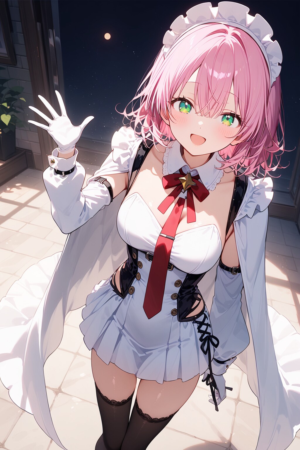 白コーデの李々花