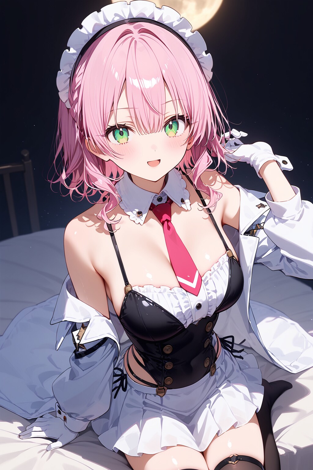 白コーデの李々花