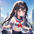 雨の中でカーテシーの練習 3枚目