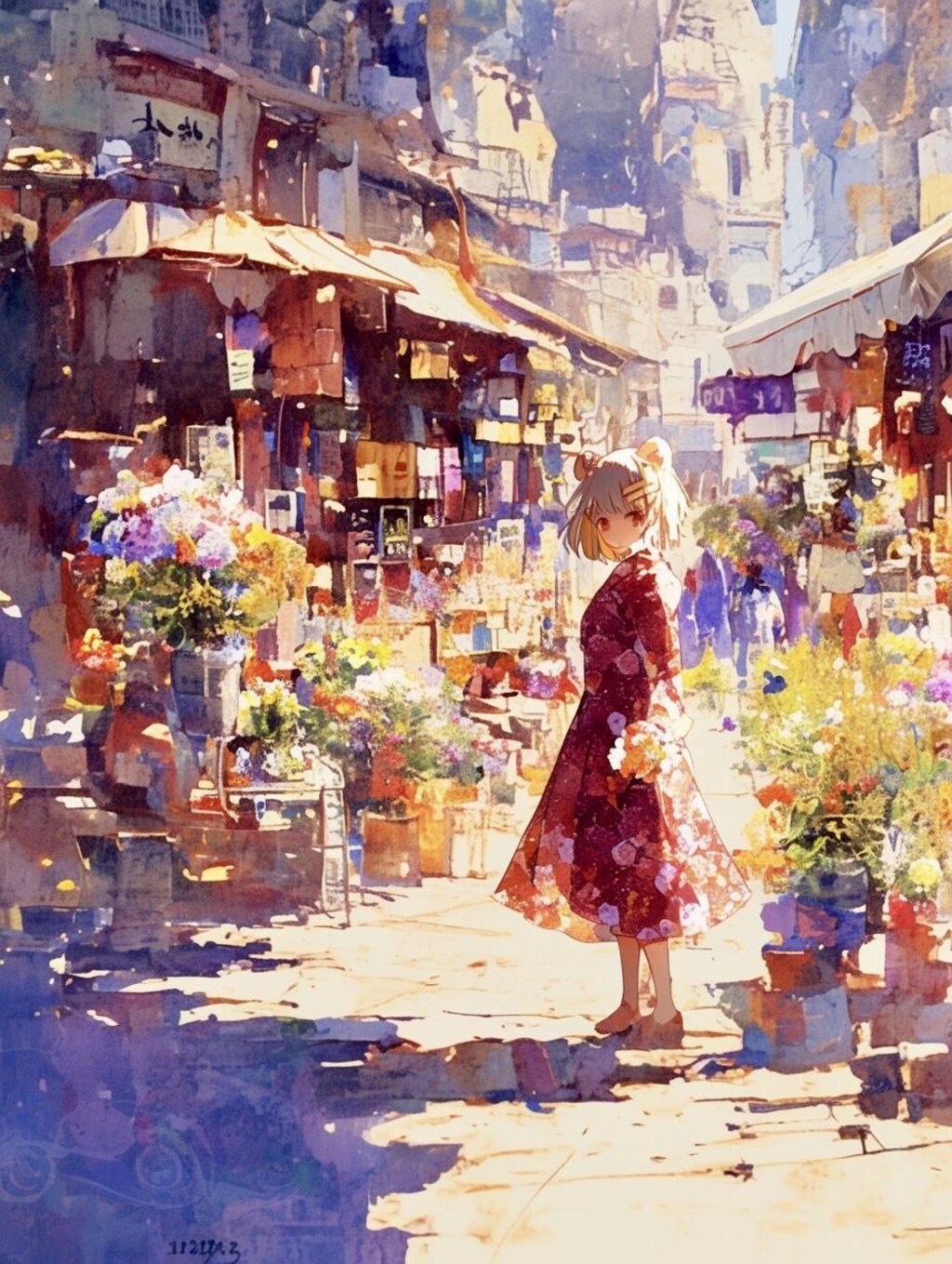 お花に囲まれて、しあわせ散歩。②🐾