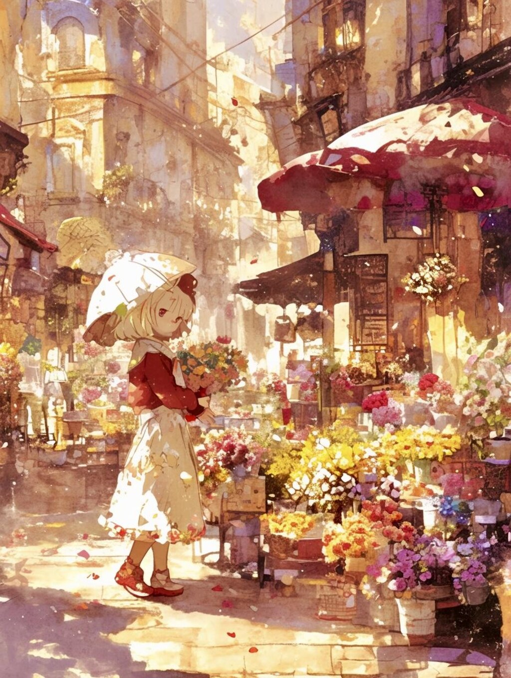 お花に囲まれて、しあわせ散歩。②🐾