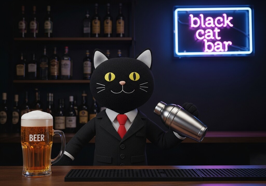 華金黒猫バー