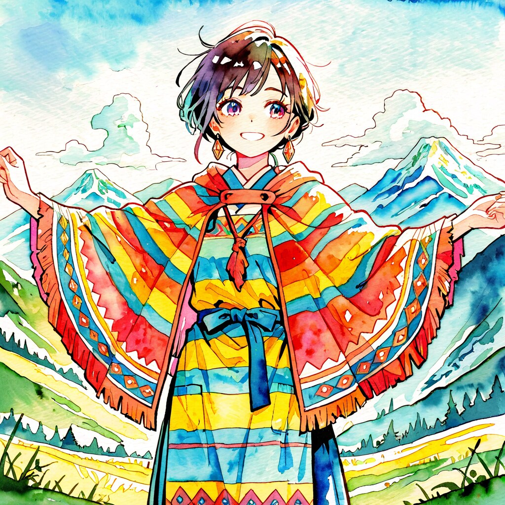 山岳地の民族衣装