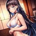ランジェリー姿で振り向く、妖艶でセクシーな堀北鈴音「ようこそ実力至上主義の教室へ」 2枚目