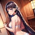 ランジェリー姿で振り向く、妖艶でセクシーな堀北鈴音「ようこそ実力至上主義の教室へ」 3枚目