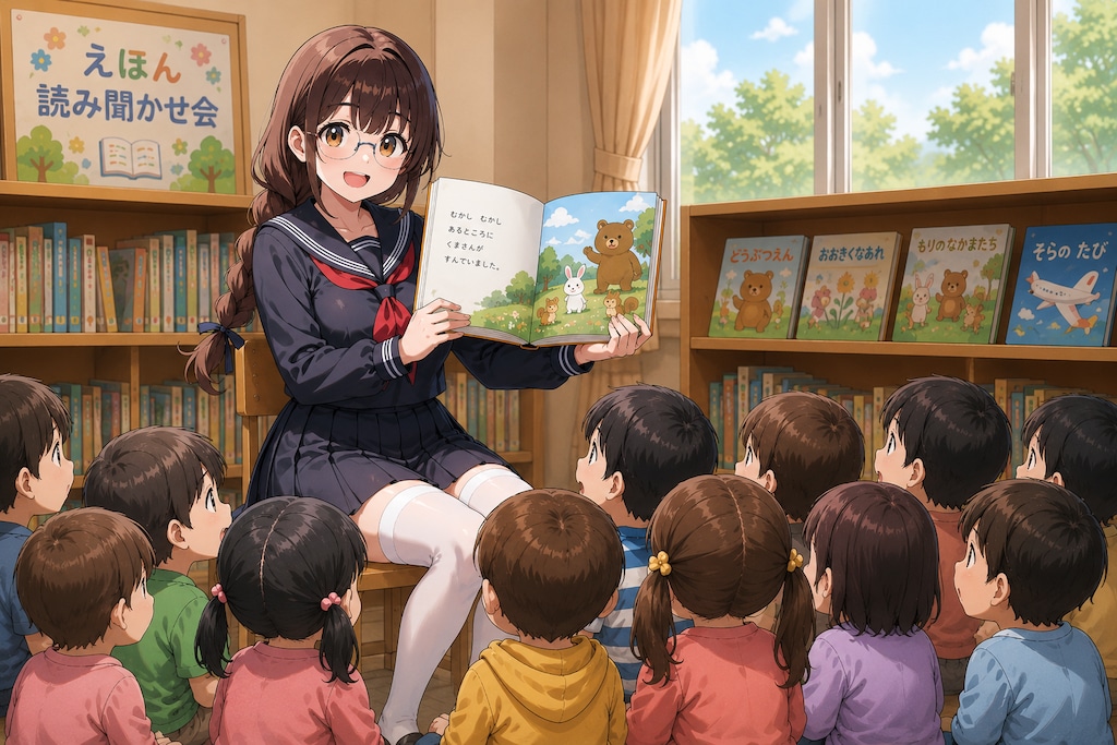 舞ちゃんは読み聞かせが得意な女子高生？