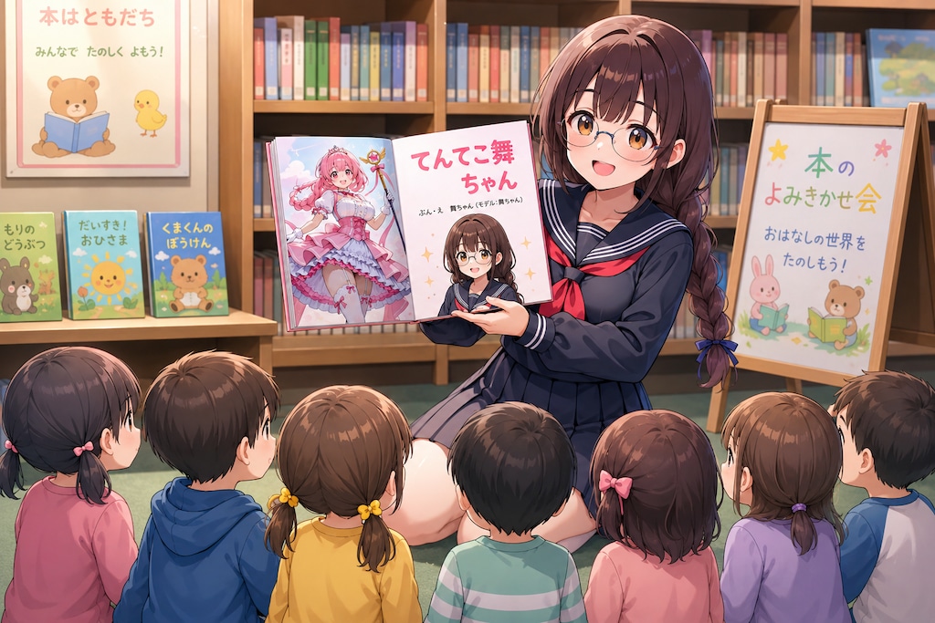 舞ちゃんは読み聞かせが得意な女子高生？